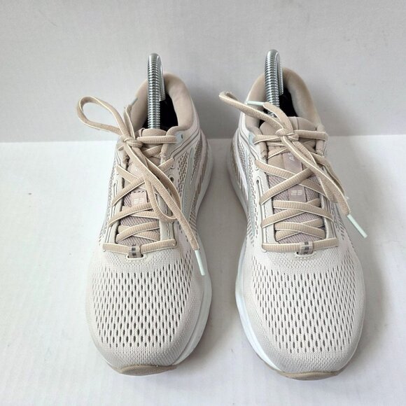 Brooks Ariel GTS 23 Shoes Womens 7 Wide Grey White Sand Running Sneakers - Picture 4 of 12